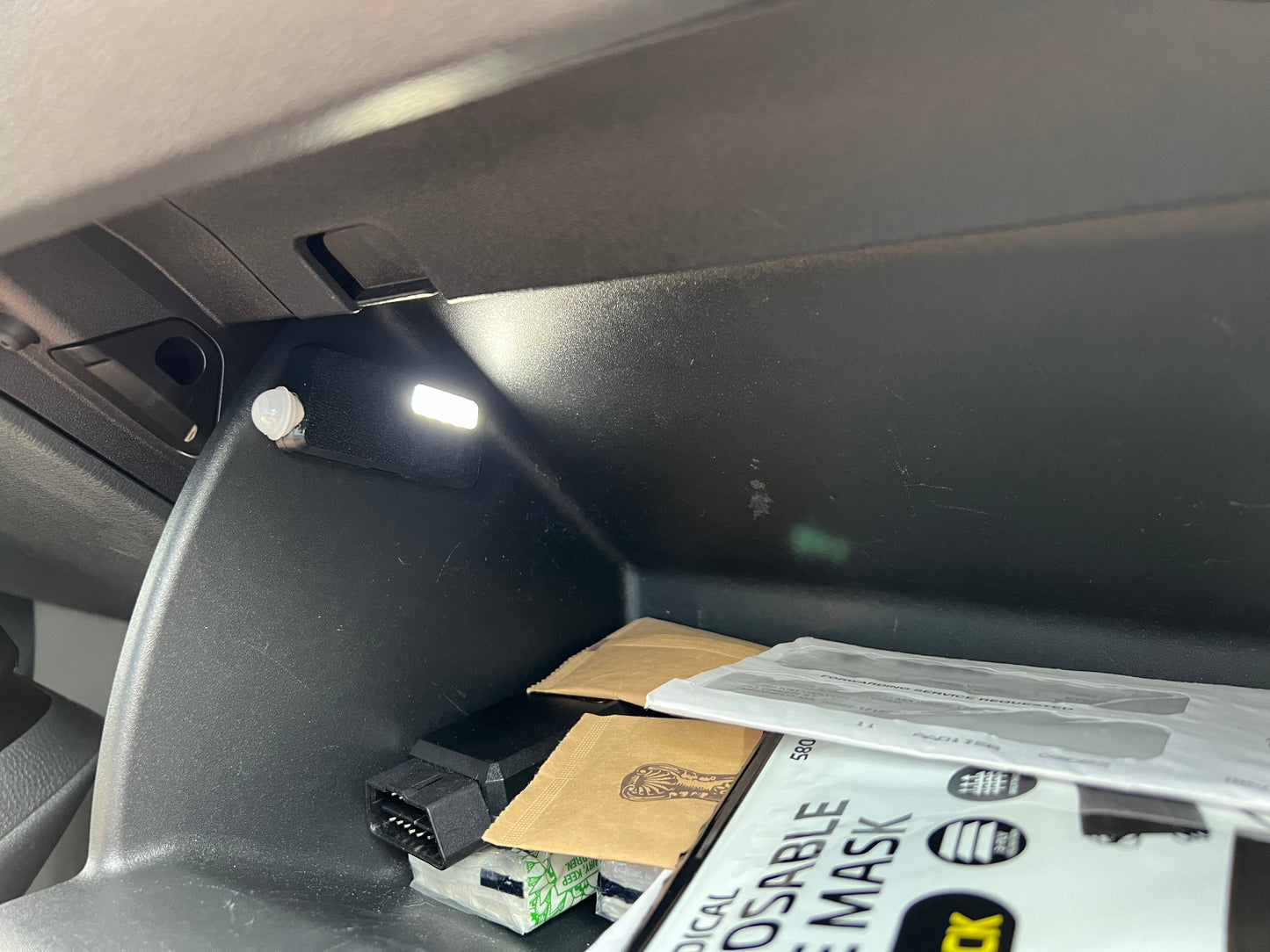 GlowBoxLite universal motion sensing light for the glovebox